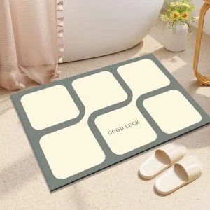Carpet Toilet Anti slip Quick Drying Diatom Mud Soft Mat Super Absorbent Mat Bathroom Waterproof Floor Mats Bath Rugs