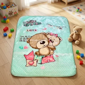 Cartoon Design Printed Raschel Cloudy Baby Blanket From China Factory with Price