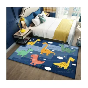 Cartoon Dinosaur Children’s Bedside Area Carpet Door Mat Floor Carpet Anti-slip Mats
