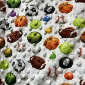 Cartoon Embossed Micro Velour Fabric Super Soft Minky Dot Bubble Toys Fabric for Baby Products