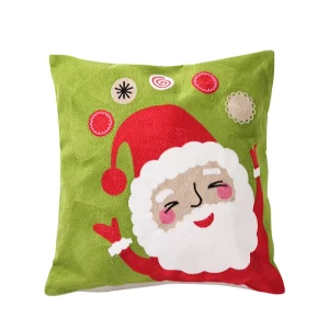 Cartoon Throw Pillows Claus Father Christmas Festival Pattern Design Pillowcase Cushion Throw Pillow for Home Sofa