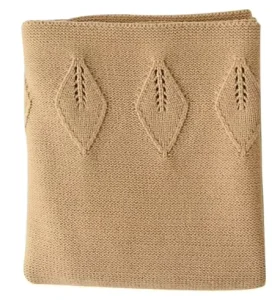 Cashmere Like Knitted Baby Throw Blanket Ultra Soft Warm Washable All Season Infant Knit Swaddle Wrap Blanket for Bed