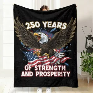 Casual Sofa Rest Warm Cover America 250th Anniversary Commemoration Blanket High Quality Country Symbol Printed Flannel Blanket
