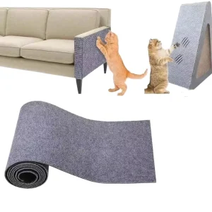 Cat Scratching Mat Self Adhesive Cat Scratch Carpet DIY Furniture Protector for Couch Sofa Wall Cat Scratch Mat