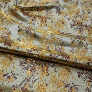 Causal Style Floral Design Popular Comfortable Feeling Jacquard Brocade Fabric for Women Garment