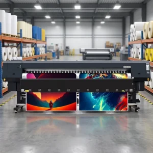 Certified 3.2m 10ft I3200 Head Industrial Solvent Printer for Advertising Banner Factory OEM