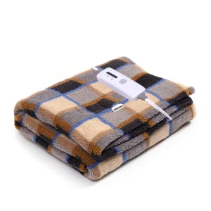 Certified 4 Heating Levels Wearable Portable Knitted Flame Retardant Polar Fleece Electric Blankets for Winter