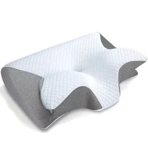 Certified Oeko Tex Memory Foam Orthopedic Pillow with Custom Logo High Quality Butterfly Neck Bed Pillows