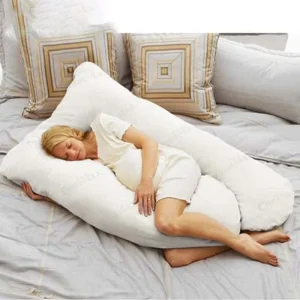 Certified White Pregnancy Pillow U Shape Pillow for Pregnancy U Shaped Maternity Pregnancy Body Pillow With Zipper