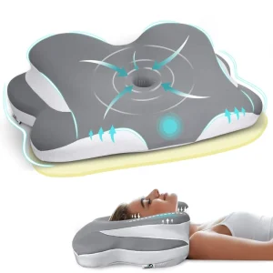 Cervical Neck Pillow Memory Foam Pillows for Pain Relief Adjustable Ergonomic Bed Pillow for Back and Stomach Sleepers