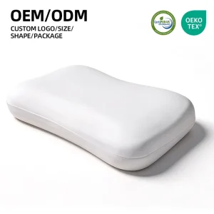 Cervical Neck Pillow Side Sleeper Pillow for Neck Pain Relief Soft Ergonomic Memory Foam Pillows Ice Silk Zipperless Pillow