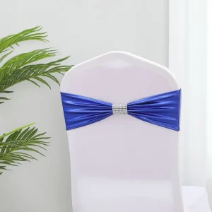 Chair Covers Sashes and Bows Sash Ties Bow with Buckle Slider for Wedding Reception Hotel Event Banquet