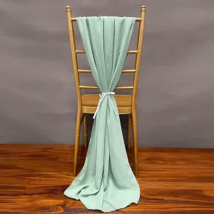 Chair Ribbon Wedding Chivarri Purple Chiffon Chair Sashes Ribbon for Wedding Chairs Decorative