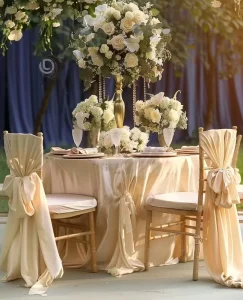 Chair Sashes Bows Banquet Party Chair Cover for Wedding
