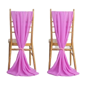 Chair Wrap Custom Made 70cm by 2m Wedding White Sage Green Chiffon Chair Sash