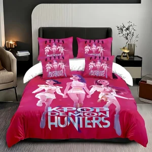 ChamXue Bedding Set 5 Pieces Duvet Cover Pillowcase Cushion Covers Famous Anime Theme 5 Pieces for Cozy Home 4 Season Bedding