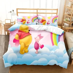 ChamXue Bedding Set Duvet Cover Pillow Cases Animal Cartoon Series 3Pcs Modern Bedding Set for Printing Microfiber 200TC Fabric