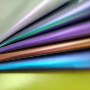 Chameleonic Colorful Shiny PU Faux Leather Fabric Waterproof Anti Mildew Abrasion Resistant Decorative Shoe Bag Clothing DIY