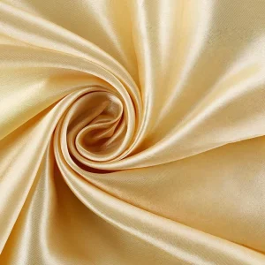 Champagne Gold Satin Fabric Purple Satin Fabric Party Decoration Silk Satin Fabric for Home Textile Party Decoration