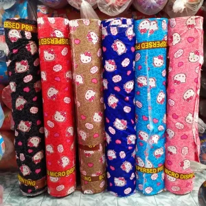 Changxing Factory 85gsm 90gsm Kids Children 100% Polyester Disperse Print Cartoon Bed Sheets Fabric for Home Textiles