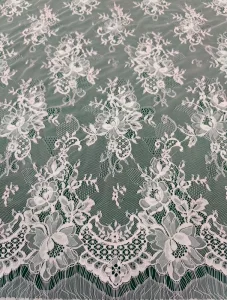 Chantilly Lace Fabric Handmade Crochet French Lace for Wedding Design Corded Lace