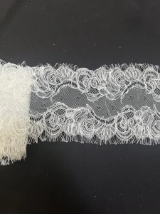 Chantilly Lace Trims Fabric Handmade Crochet French Lace for Wedding Design Corded Lace