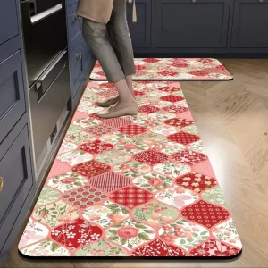 Charming Bohemian Kitchen Mats New Water Absorbent and Oil Absorbing Non Slip Mat