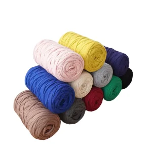 Charmkey Recycled 100% Cotton T shirt Yarn 250 400g Fancy Hand Knittingyarn for Crochet Yarn