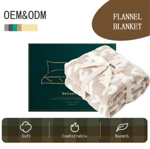 Checkered Beige Throw Blanket for Couch Plaid Microfiber Fluffy Warm Cozy Fuzzy Soft Reversible Throw Blanket