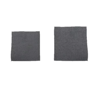 Checkered Pattern Microfiber Square Kitchen Towel Household Grade Highly Absorbent Oil Resistant Tough Grime Extra Thick