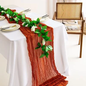 Cheesecloth Reusable Gauze Cheese Cloth Table Runner Decorative for Weddings Home Events Parties