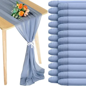 Chemin De Table Mariage Purple Tabes Table Runner Runers Luxury Plain Color Wide Blush Pink Chiffon Table Runner for Wedding