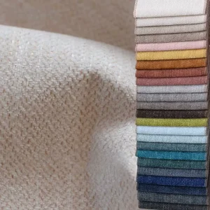 Chenille 100% Polyester Woven Yarn Dyed Breathable 300GSM 140cm Sofa Fabric for Bags Cushions Pillows Handicrafts