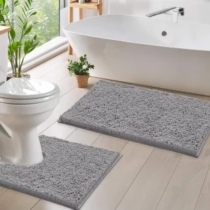 Chenille Bath Mat Set 2 Piece