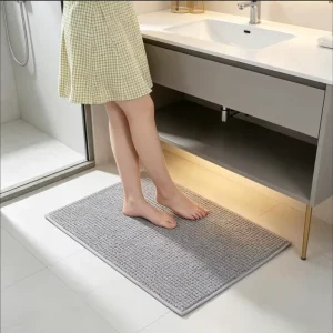 Chenille Bath Mat for Bedroom