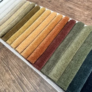 Chenille Cushion Cover Fabric for Sofa Living Room Woven Plain Dyed Pattern