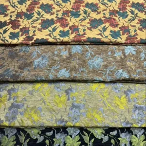 Chenille Fabric Anti Pill Medium Weight Woven Yarn Dyed In Stock 100% Polyester for Women Girls Dresses Home Decor