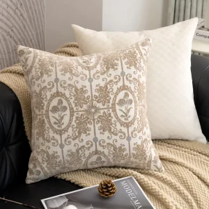 Chenille Jacquard Cushion Cover European Minimalism Thickened Soft Living Room Sofa Throw Pillow Covers