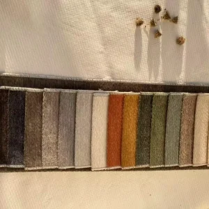 Chenille Jacquard Upholstery Fabric 100% Polyester Breathable Anti Pill for Sofa Mat Home Decor Stock Roll