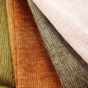 Chenille Jacquard Velvet Fabric 100% Polyester Anti Pill Medium Weight for Sofa and Furniture Use Girls Customized Color