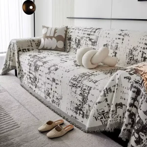 Chenille Sofa Cover All Season Universal High End Full Coverage Sofa Blanket Light Luxury Style Durable Stain Resistant