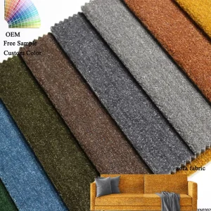 Chenille Sofa Fabrics Knitted Lining Bag 100% Polyester Waterproof Shrink Resistant Upholstery for Furniture Sofas Modern