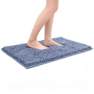 Chenille Square Thickened Dirt Resistant Non Slip Bathroom Bath Mat Toilet Rug Entryway Doormat Bedroom Bedside