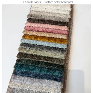 Chenille Upholstery Furniture Sofa Fabric for Home Textile Fluffy Wear-resistant Chenille Fabric for Living Room Sofa