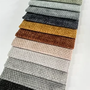 Chenille Woven Fabric 100% Polyester Breathable Durable Upholstery Fabric for Furniture Sofa Home Textile Accessories Toy