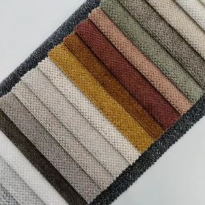 Chenille Woven Fabric 100% Polyester Durable Upholstery Fabric for Furniture Sofa