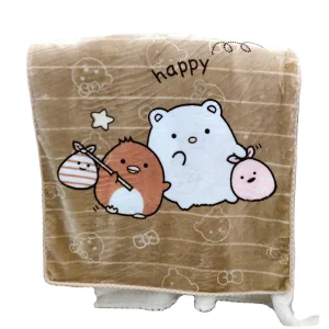 Children’s Double layer Cloud Blanket Cartoon Raschel Blanket Baby Animal Blanket