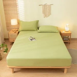 China Factory 1 Piece Customized Size Waterproof 100% Cotton 400TC Fitted Bed Sheet Elastic Band Non Slip Home