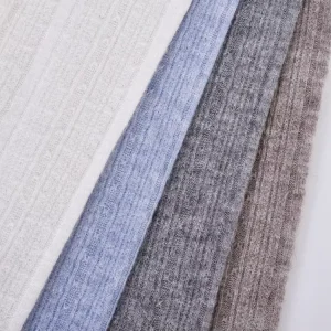 China Factory 220gsm 150cm 50% Rayon 30% Polyester 20% Nylon Knitted Jacquard Cashmere Fabrics