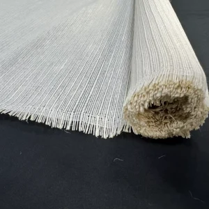 China Factory 40% Flax 52% Paper 8% Polyester Natural Woven Fabric for Window Blind